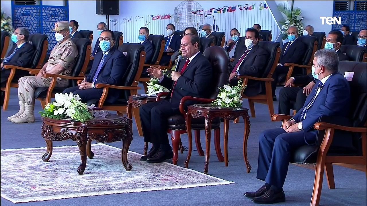 كلمة الريس السيسي خلال افتتاح عدة مشروعات تابعة لهيئة قناة السويس