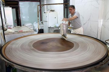 Son dakika haberi! Geleneksel üretim tel kadayıfta bayram öncesi hareketliliği