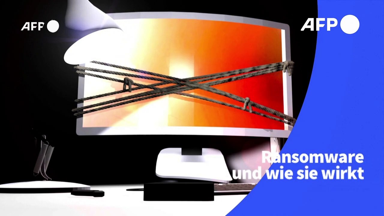 Videografik: Ransomware und wie sie wirkt