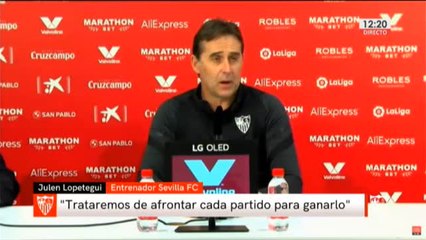 Lopetegui: "No miramos todavía para atrás sino para adelante"