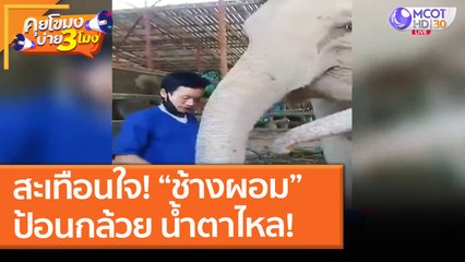 สะเทือนใจ! “ช้างผอม” ป้อนกล้วย น้ำตาไหล! (11 พ.ค. 64) คุยโขมงบ่าย 3 โมง