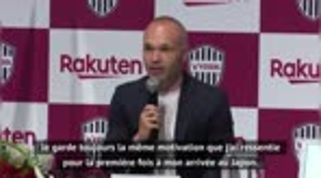Vissel Kobe - Iniesta : La même motivation qu'à mon arrivée