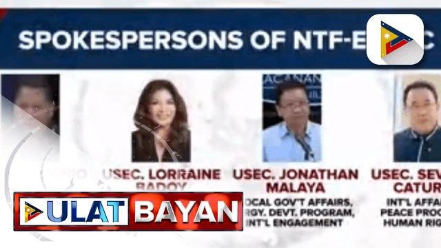 Dalawang tagapagsalita ng NTF-ELCAC, ngayon ay walo na; pagdaragdag ng tao ng NTF-ELCAC, dagdag-gastos ayon sa ilang senador; NTF-ELCAC, nanindigang mas makatutulong ito sa pagpapakalat ng impormasyon