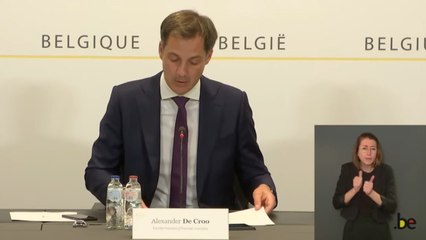 Réouvertures, évènements: les explications d'Alexander De Croo