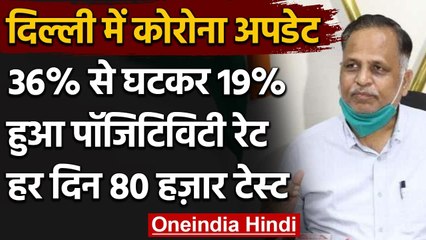 Coronavirus India Update: Delhi में 36 % से घटकर 19 % हुआ Positivity Rate | वनइंडिया हिंदी