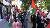 Siirt'te toplanan yüzlerce vatandaş İsrail zulmünü protesto etti