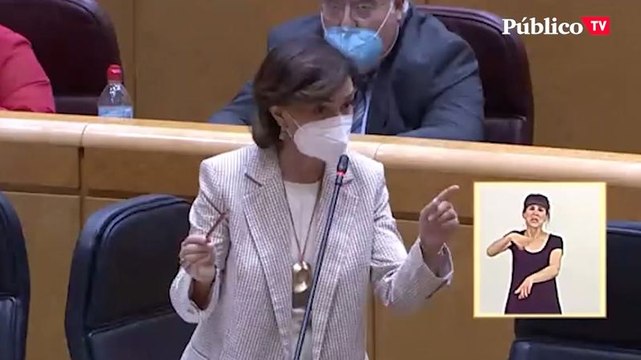 Carmen Calvo: El señor Almeida les ha autodenominado a todos ustedes fascistas