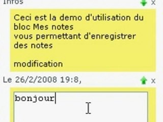 Bloc mes notes ustart