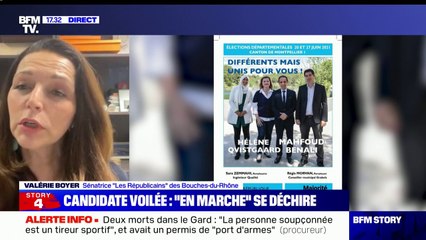 Valérie Boyer à sur la candidate LaREM voilée à Montpellier: "On sait parfaitement que ce n'est pas un bout de tissu anodin, ça signe le séparatisme"