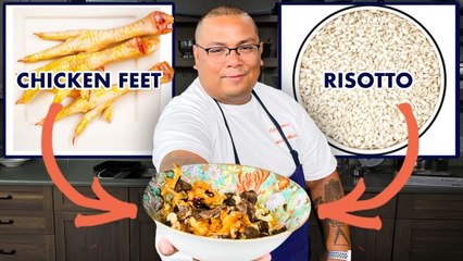 Pro Chef Uses Chicken Feet to Make $100 Risotto