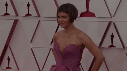 Halle Berry Just Wore an Unzipped Sweatshirt With Nothing Underneath