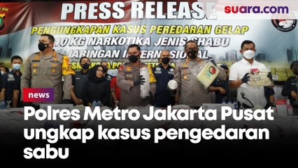 Polres Metro Jakarta Pusat ungkap kasus pengedaran sabu seberat 310 kilogram