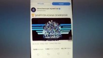 Bir Adana Demirspor taraftarı, şampiyonluk tweetinin karekodunu koluna dövme yaptırdı