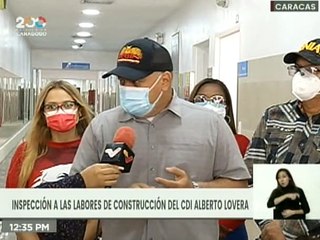 Primer vicepresidente del PSUV inspecciona labores de construcción del CDI Alberto Lovera en Caracas