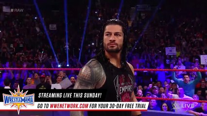 The Undertaker Introduces Roman Reigns To His "Yard": Raw, March 27, 2017
