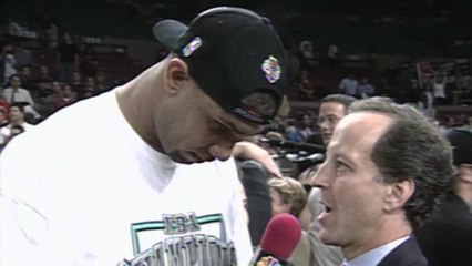 Tim Duncan 1999 Finals Championship Moments - On-Court Interview