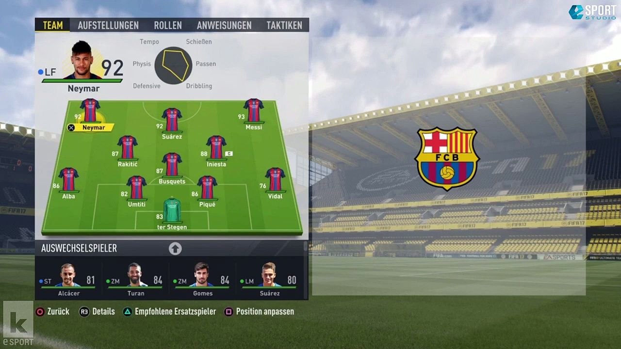 FIFA 17: So spielt der FC Barcelona