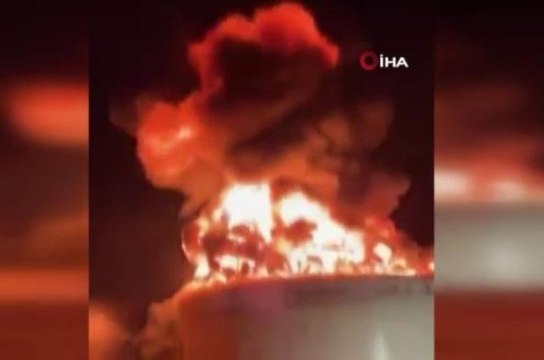 Trans-İsrail petrol boru hattına ait petrol tankı roketle vuruldu