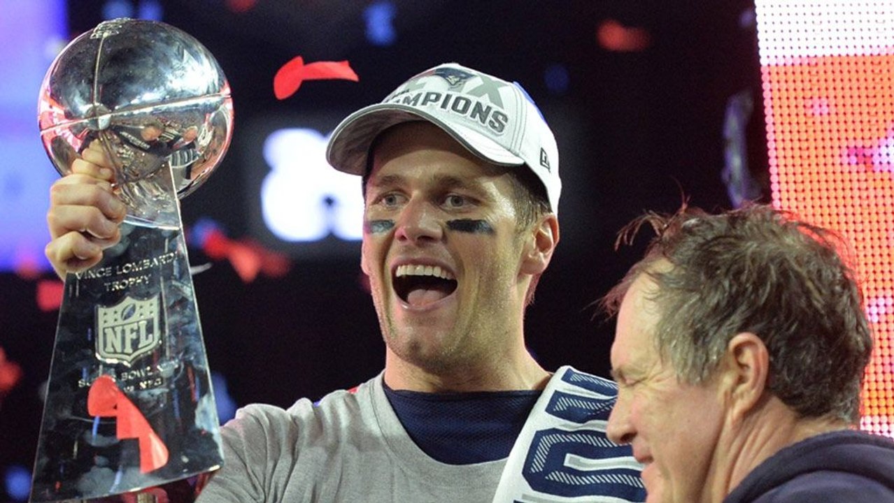 Tom Brady und die Patriots feiern