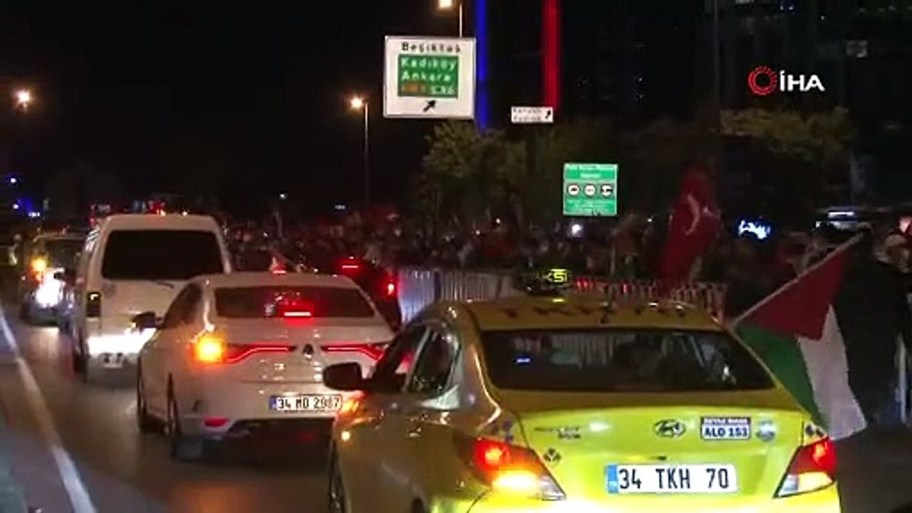 Tam kapanmada İsrail Konsolosluğu önünde protesto
