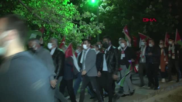 ANKARA İsrail Büyükelçiliği önünde 'Kudüs' protestosu