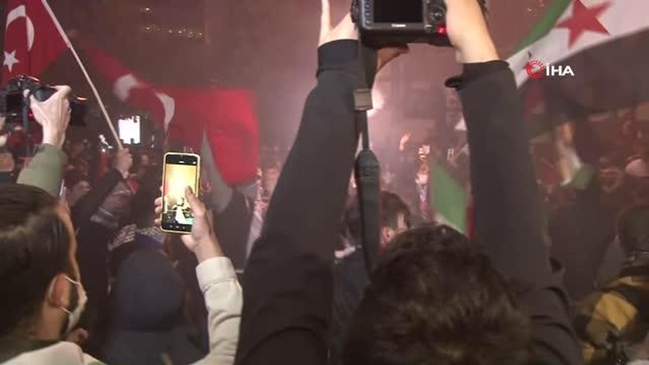 İsrail Konsolosluğu önünde İsrail zulmü protesto edildi