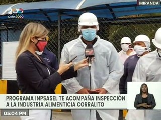 Miranda | Programa "Inpsasel te Acompaña" realiza inspección a la industria Alimenticia Corralito