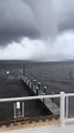 Massive Waterspout Forms Near House