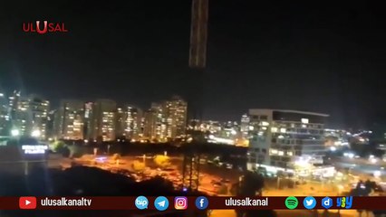 Yüzlerce roketin İsrail'i vurma anı