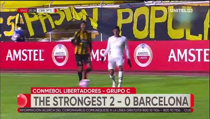 The Strongest gana 2-0 a Barcelona y suma su primera victoria en la Libertadores