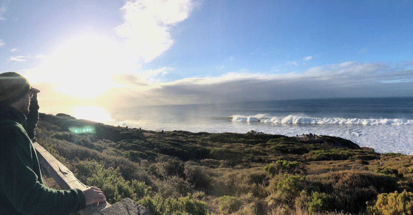 Surf's up at Bells Beach