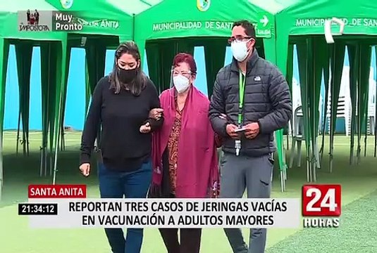 Santa Anita: reportan otro caso de vacunación con jeringa vacía a adulto mayor