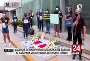 Vacunas contra COVID-19 para voluntarios de ensayo Sinopharm llegan el sábado