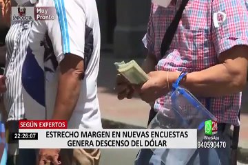 Expertos aseguran que el descenso del precio del dólar se debe al estrecho margen en las encuestas