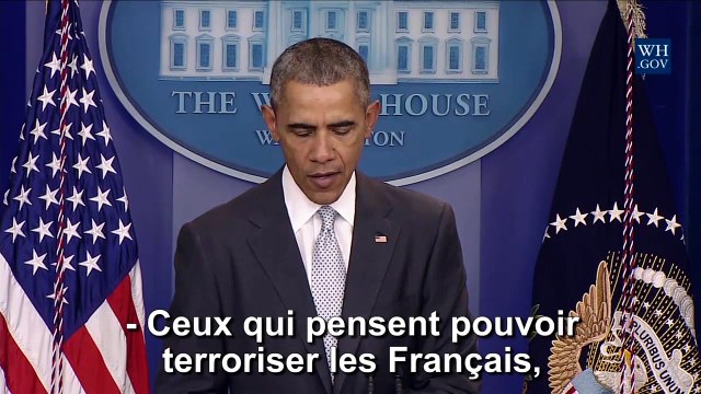 Barack Obama rend hommage à la France, après les attaques de Paris