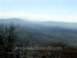 Aerial view of Palampur and Dharamshala, Himachal