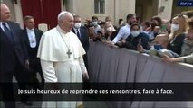 Le pape François heureux de la reprise des audiences publiques