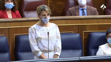 Yolanda Díaz: "Sólo quedan 200.000 empleos por recuperar tras la pandemia"