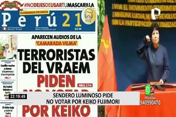 "Camarada Vilma" de Sendero Luminoso pide no votar por Keiko Fujimori