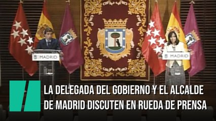 Mercedes González y Martínez-Almeida discuten en plena rueda de prensa