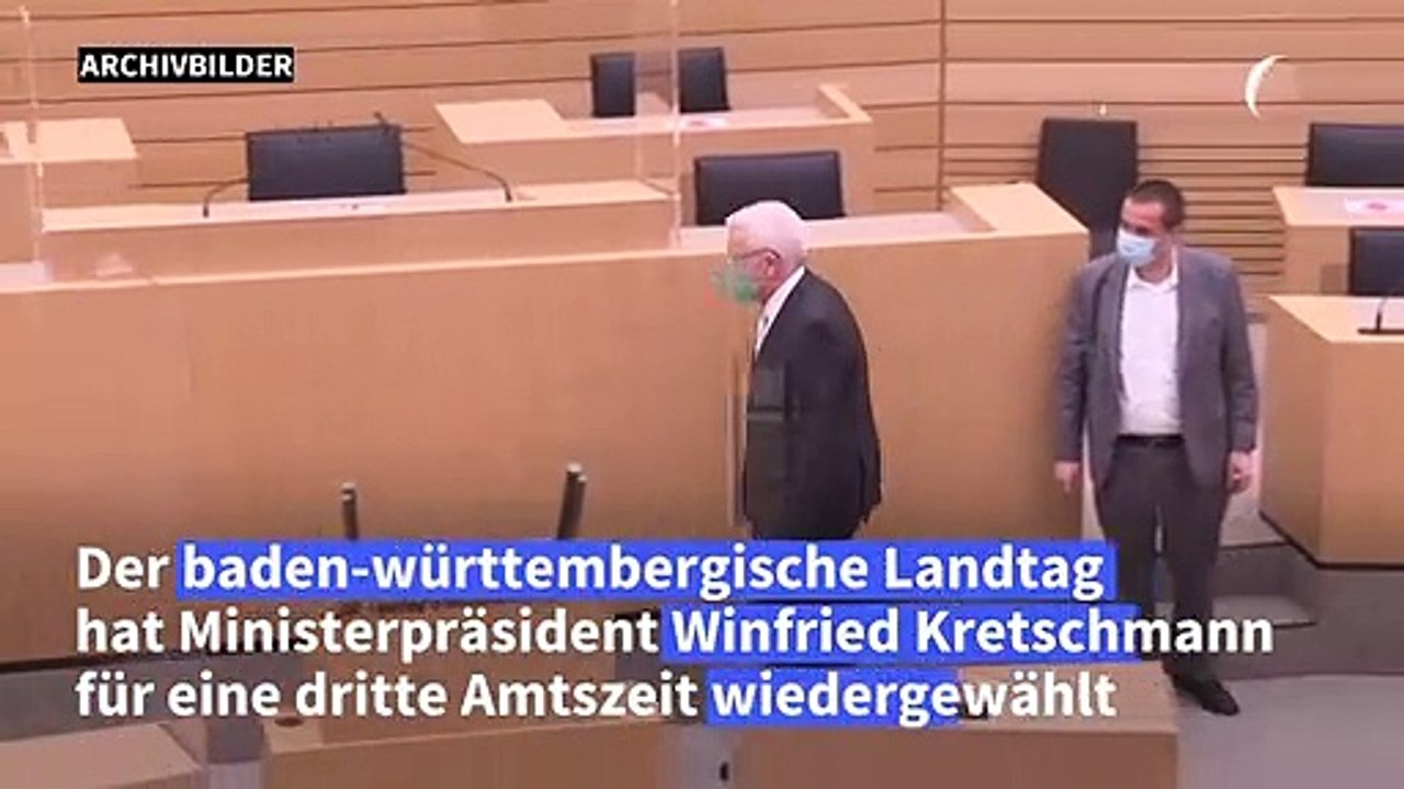 Stuttgart: Kretschmann für dritte Amtszeit wiedergewählt
