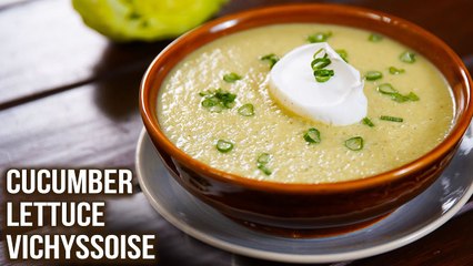 Cucumber Lettuce Vichyssoise Soup | How to Make Vichyssoise | Cold Soup Recipe | Varun