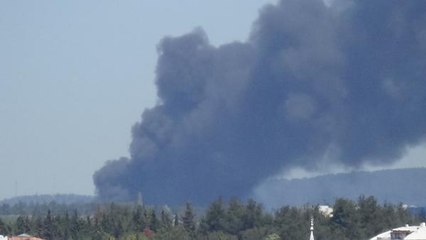 Son dakika haber | ÇANAKKALE'DE TEHLİKESİZ ATIK ALIM MERKEZİNDE YANGIN