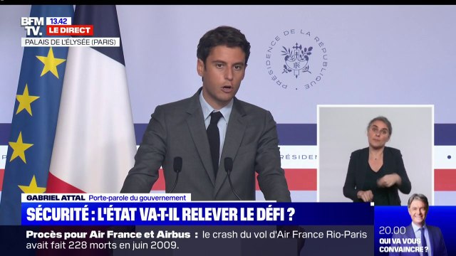 Gabriel Attal à propos d'Avignon: Il n'y a rien de plus insupportable qu'un crime qui reste impuni