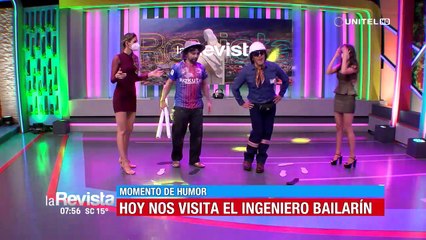 Humor: El ‘ingeniero bailarín’ enseñó algunos pasos a Kerley y Diana