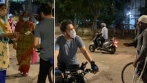 Caught On Camera: Mika Singh Provides Help To Needy While Cycling
