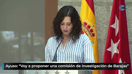 Ayuso anuncia una comisión sobre Barajas