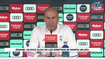 Zidane: «Si digo algo de los árbitros se monta un lío»