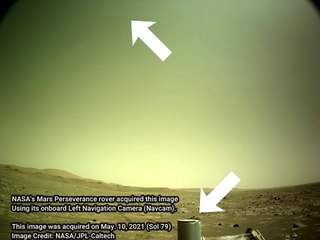 Perseverance Rover Capture unidentified Object in Mars SKY over its Head