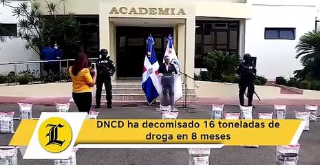 DNCD ha decomisado 16 toneladas de droga en 8 meses